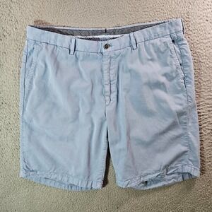 Peter‎ Millar Shorts Men 38 x8.5 Flat Front Light Blue